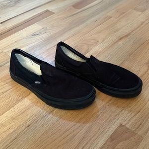Black Slip On Vans